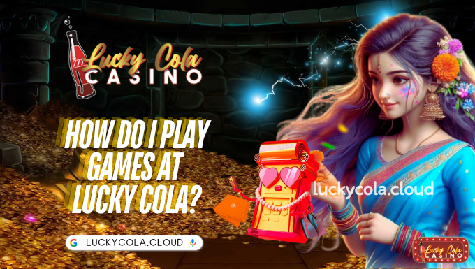 How do I play games at Lucky Cola?